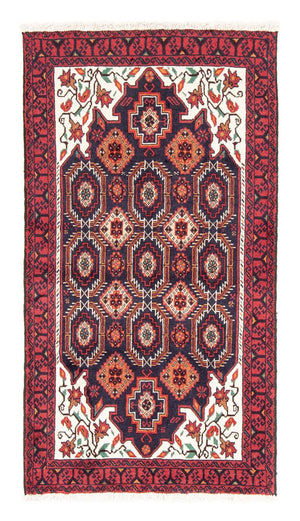 Alfombra de pasillo Alfombra Belutsch - 177 x 94 cm - rojo