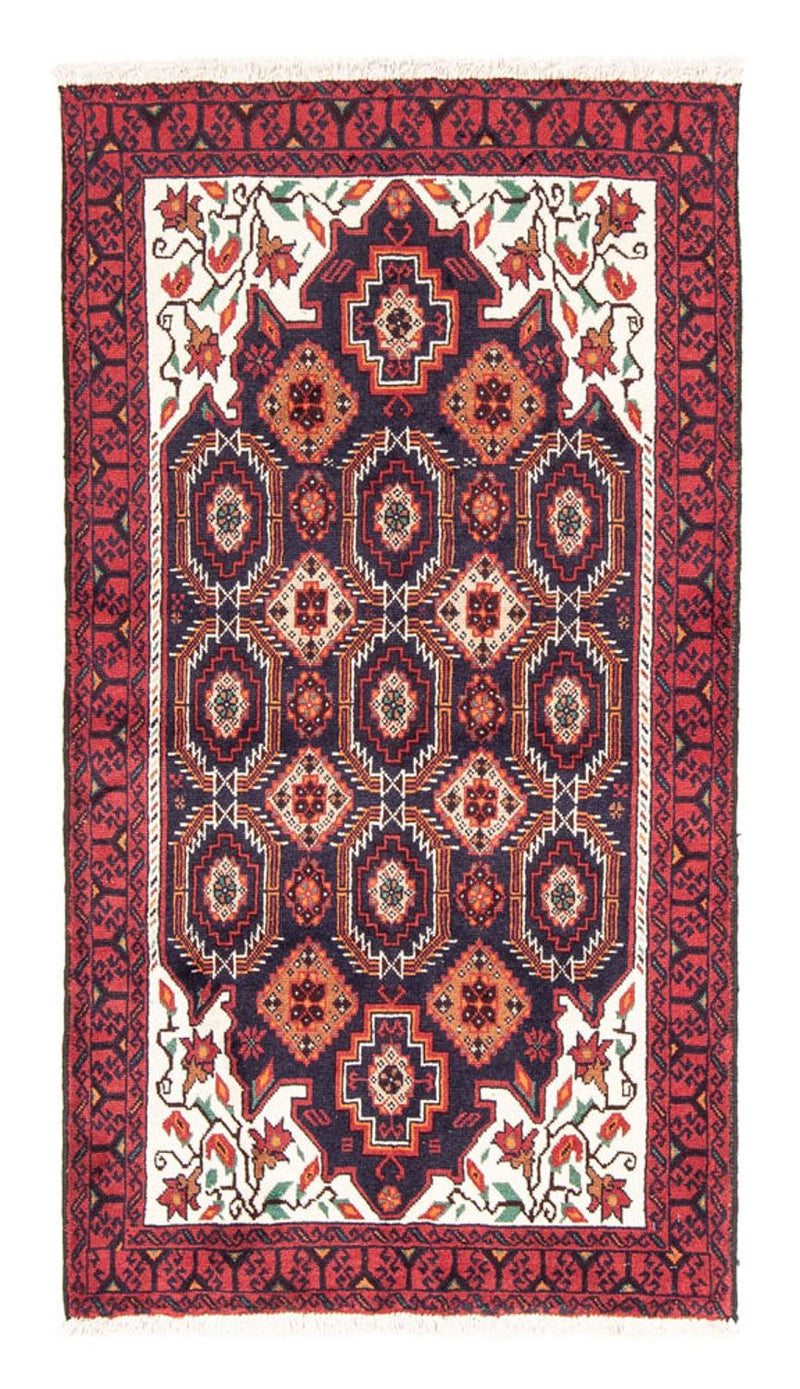 Alfombra de pasillo Alfombra Belutsch - 177 x 94 cm - rojo
