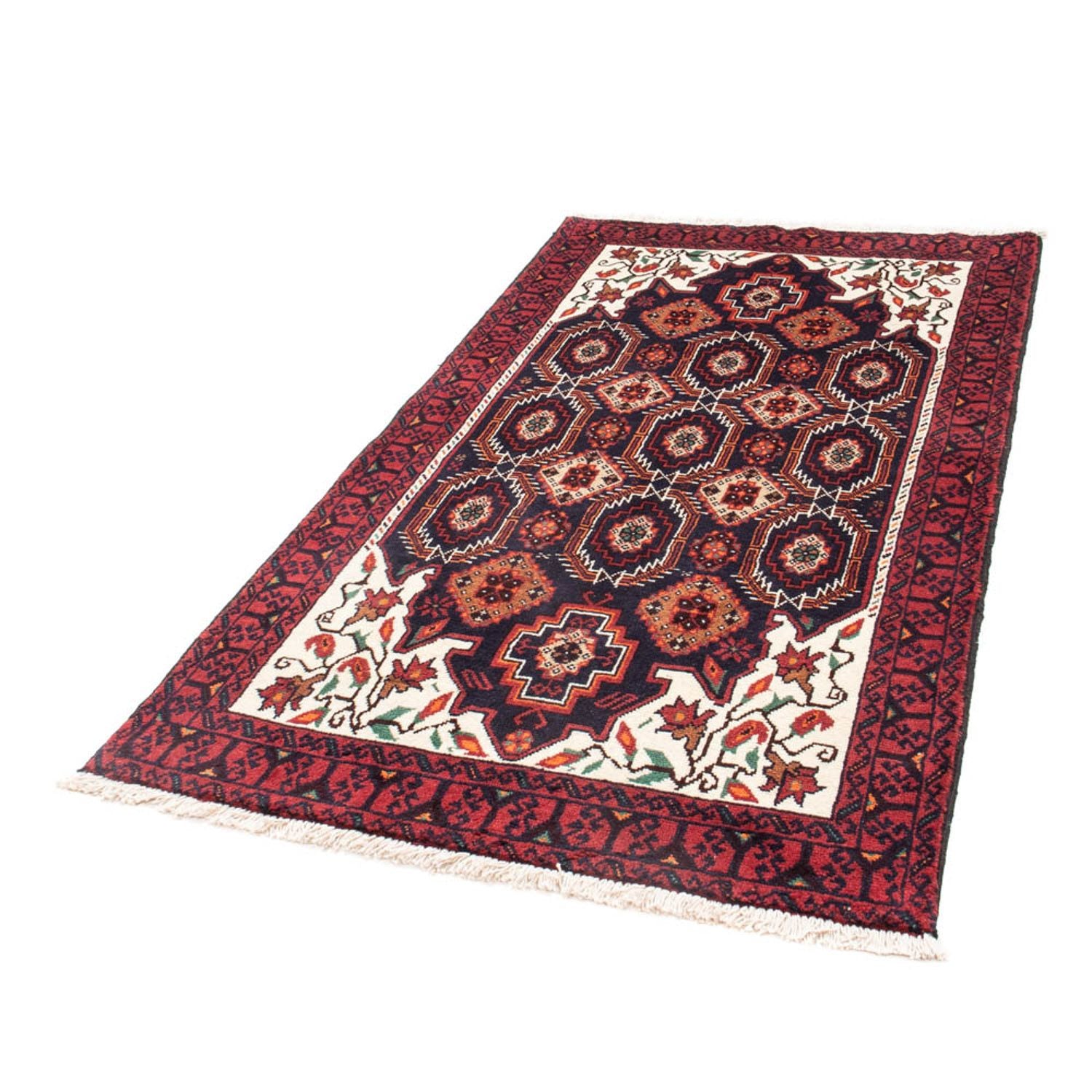 Alfombra de pasillo Alfombra Belutsch - 177 x 94 cm - rojo