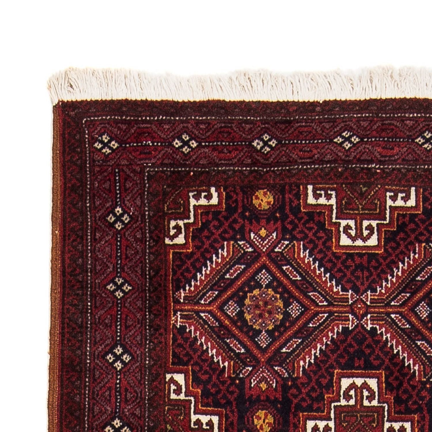 Alfombra Belutsch - 152 x 81 cm - rojo oscuro