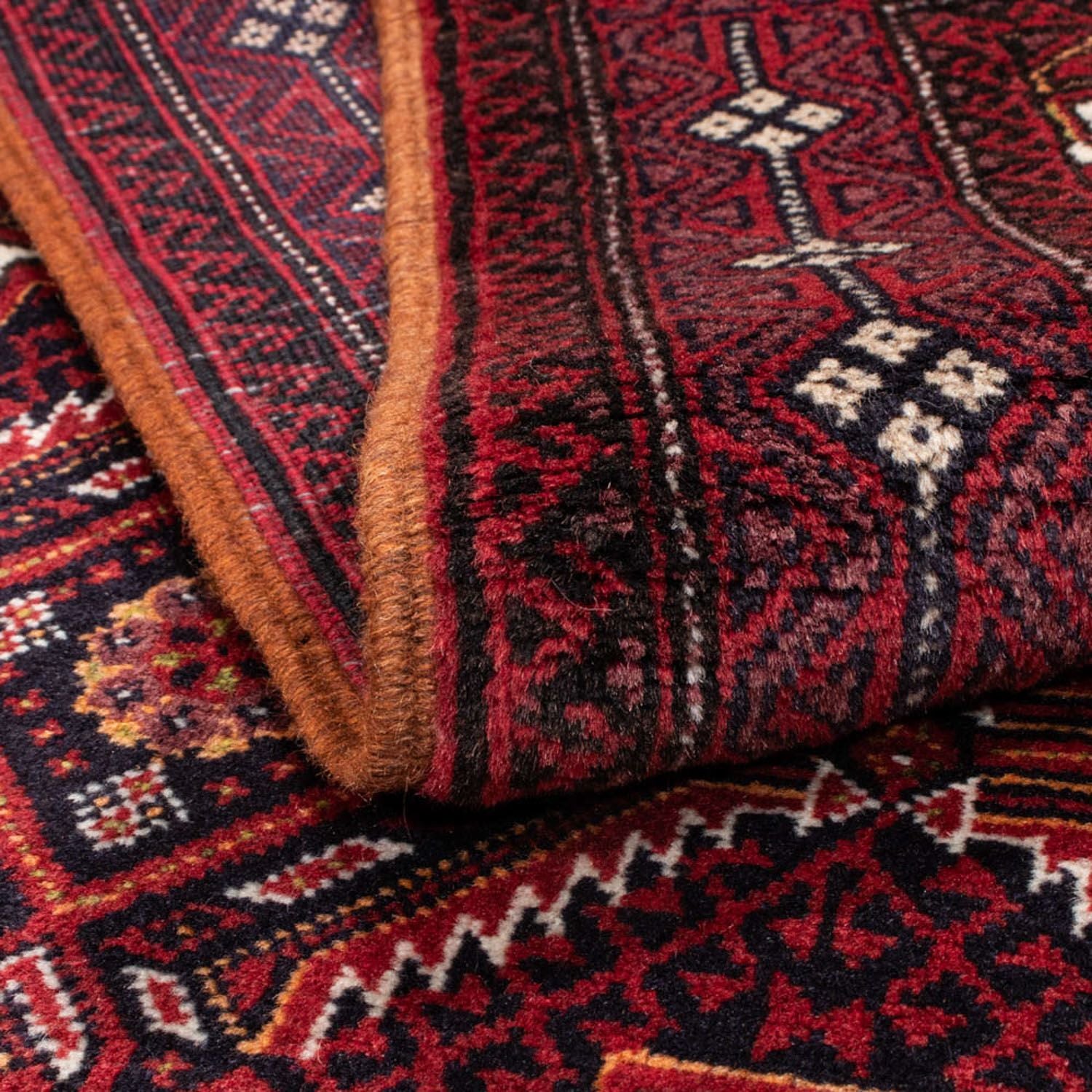 Alfombra Belutsch - 152 x 81 cm - rojo oscuro
