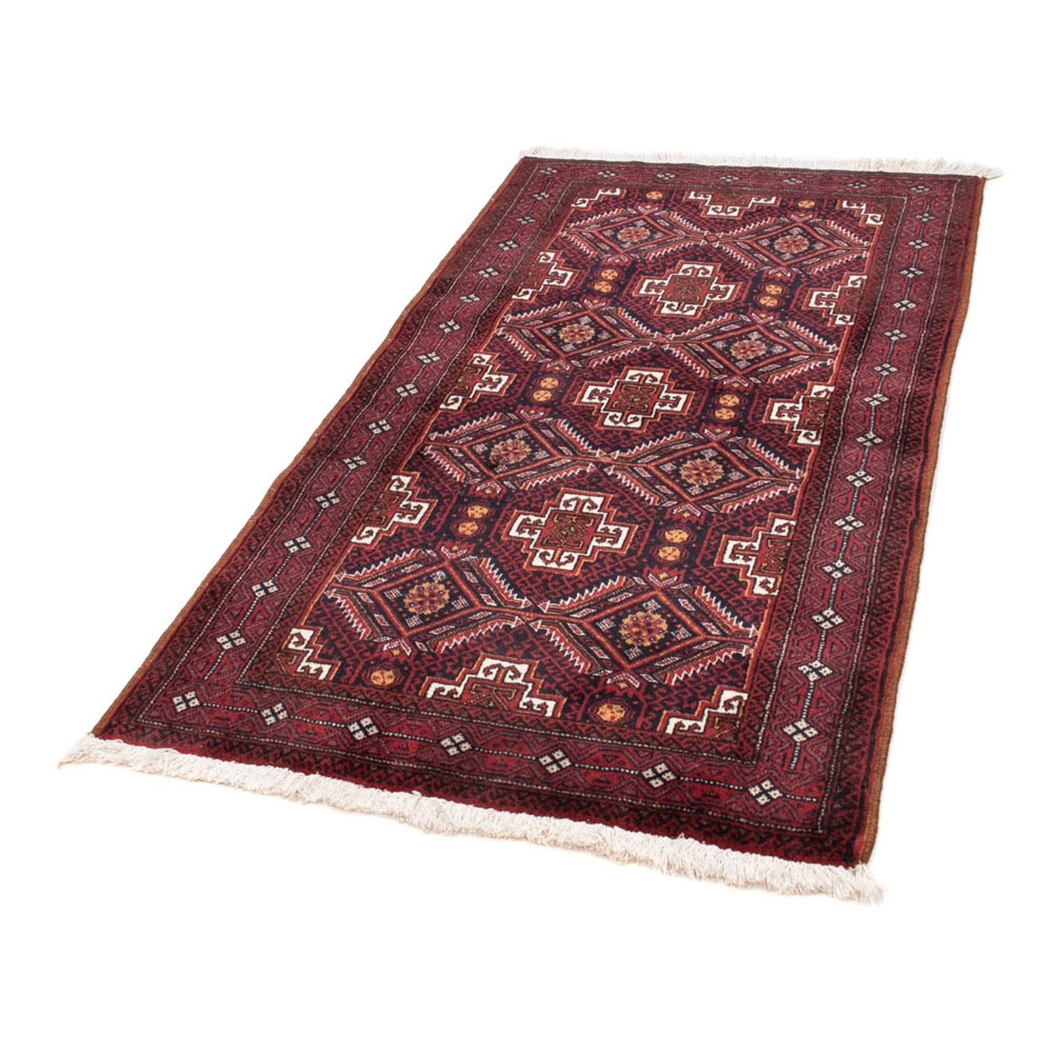 Alfombra Belutsch - 152 x 81 cm - rojo oscuro