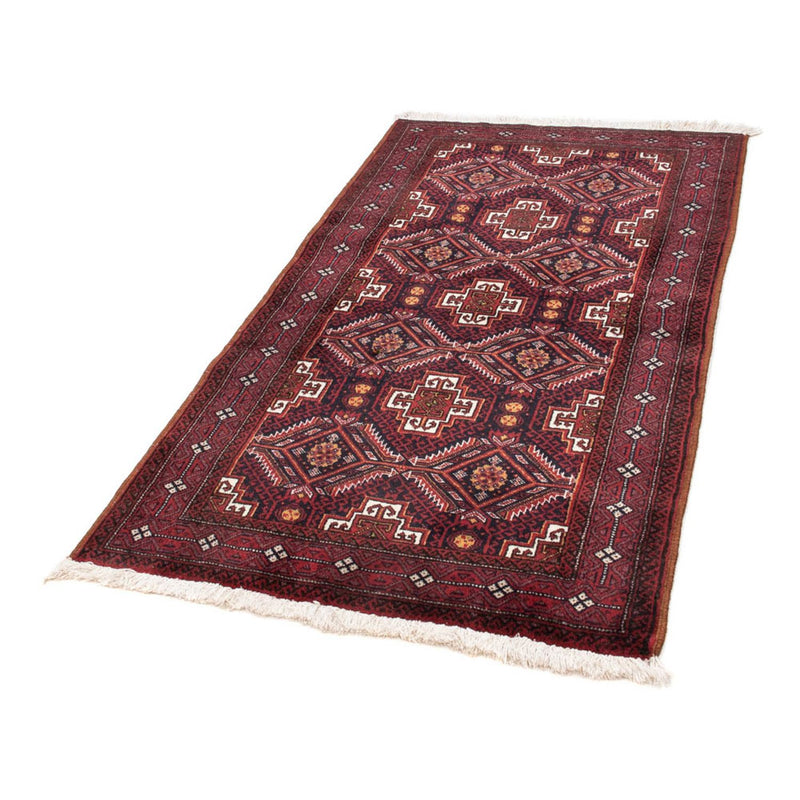 Alfombra Belutsch - 152 x 81 cm - rojo oscuro