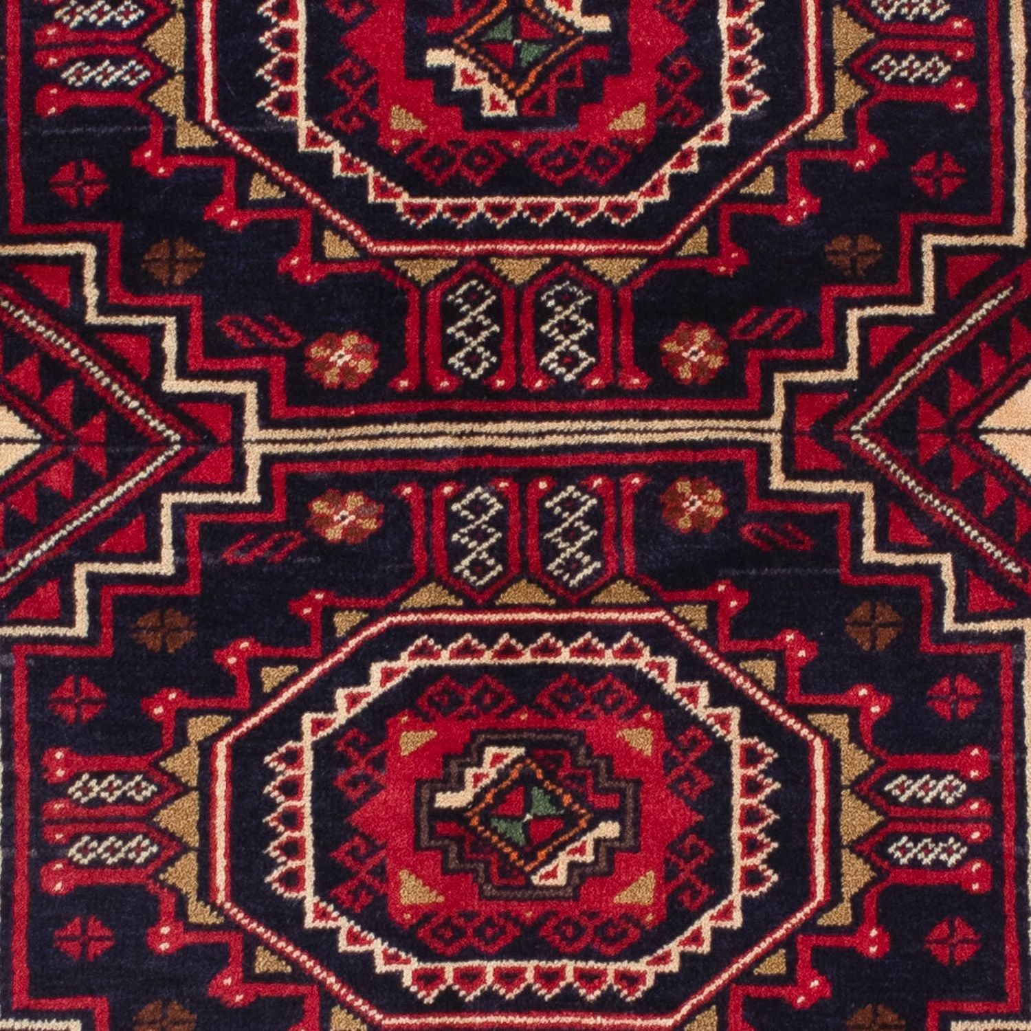 Alfombra Belutsch - 146 x 84 cm - rojo oscuro