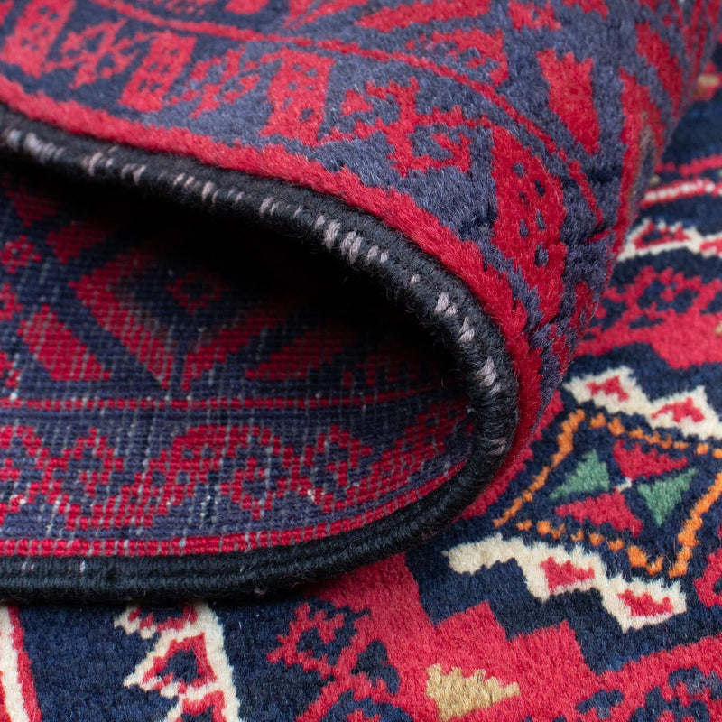 Alfombra Belutsch - 146 x 84 cm - rojo oscuro