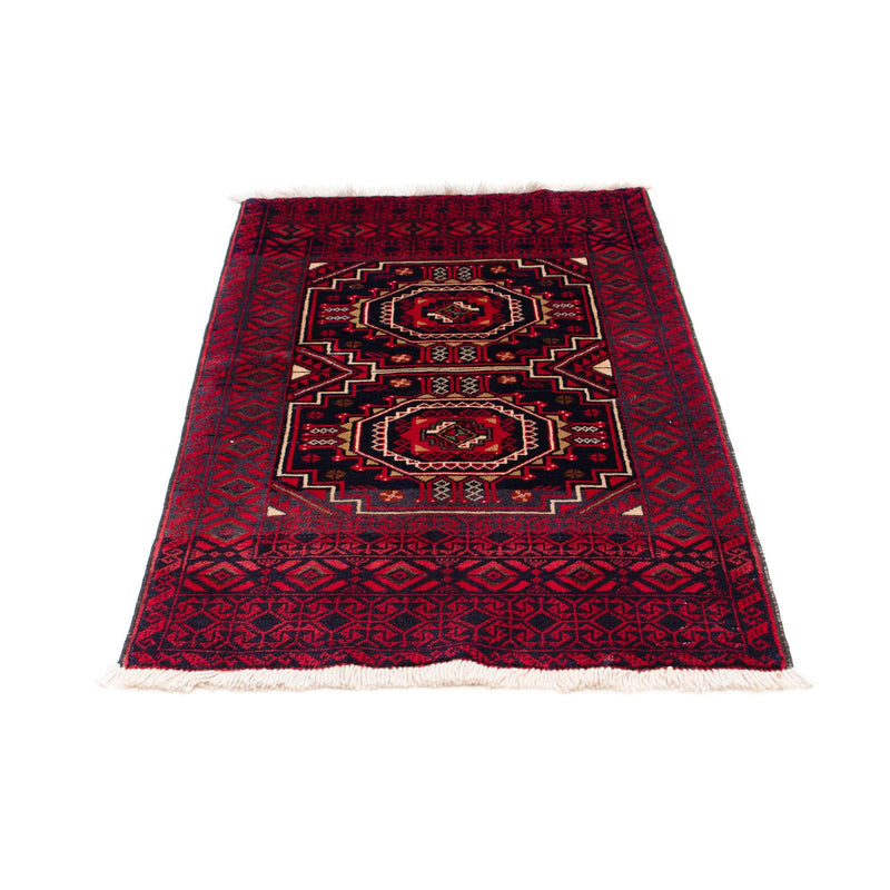 Alfombra Belutsch - 146 x 84 cm - rojo oscuro