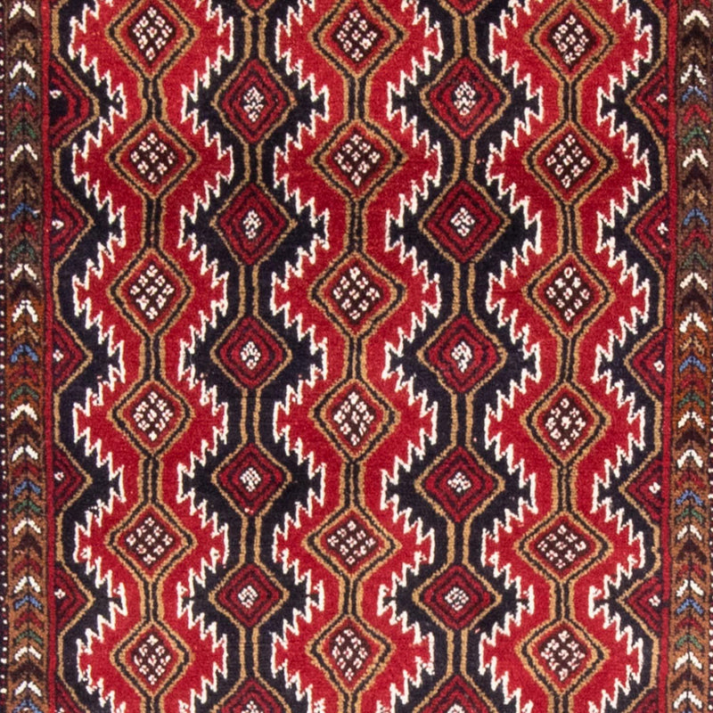 Alfombra de pasillo Alfombra Belutsch - 206 x 106 cm - rojo