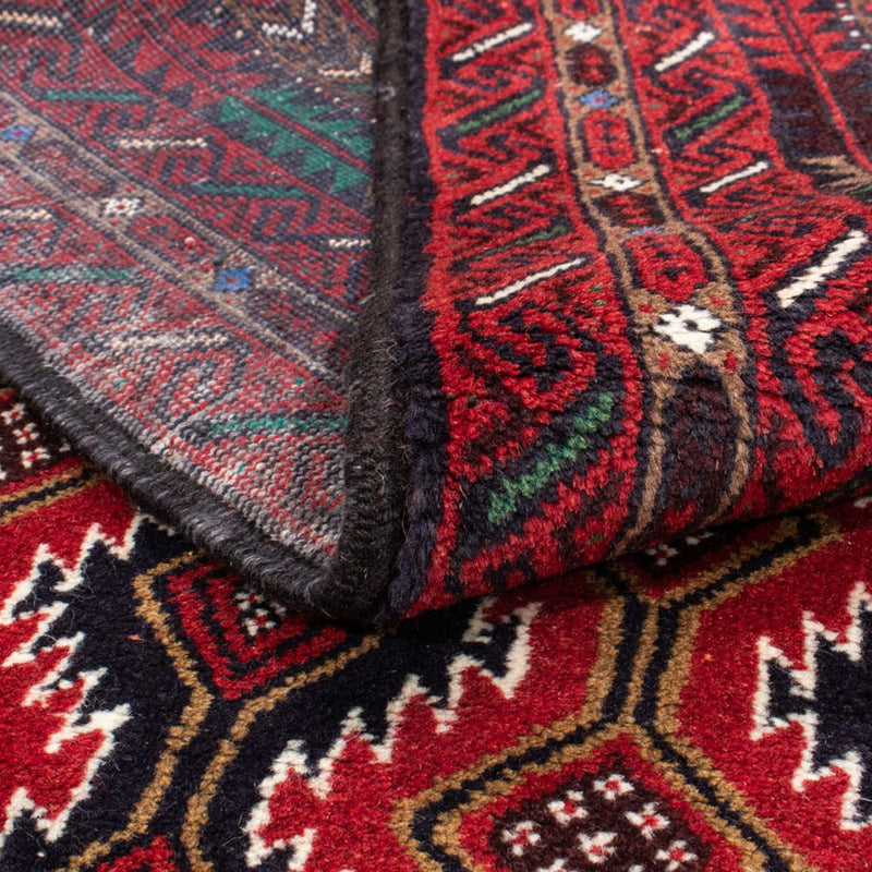 Alfombra de pasillo Alfombra Belutsch - 206 x 106 cm - rojo