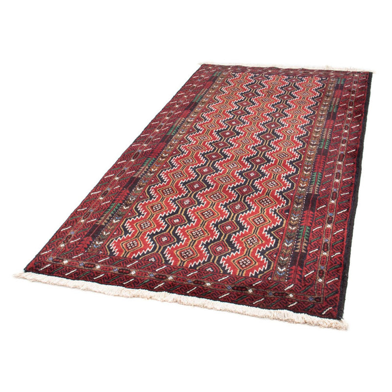 Alfombra de pasillo Alfombra Belutsch - 206 x 106 cm - rojo