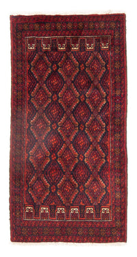 Alfombra Belutsch - 168 x 89 cm - rojo oscuro