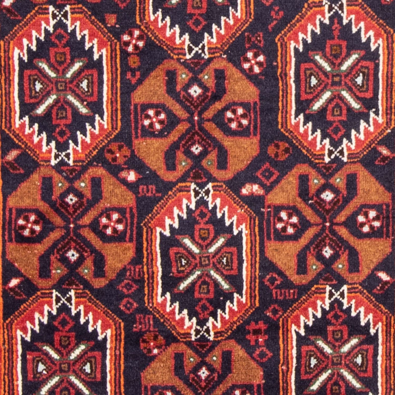 Alfombra de pasillo Alfombra Belutsch - 202 x 100 cm - rojo