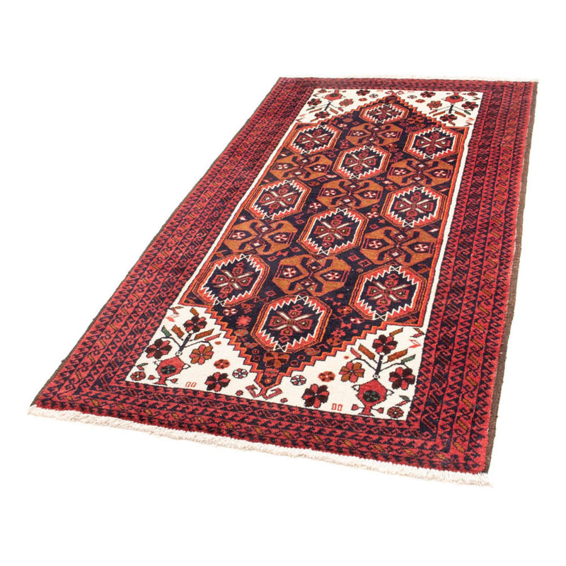 Alfombra de pasillo Alfombra Belutsch - 202 x 100 cm - rojo