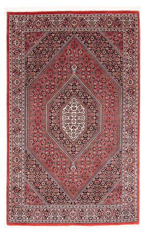 Alfombra persa - Bidjar - 170 x 111 cm - rojo