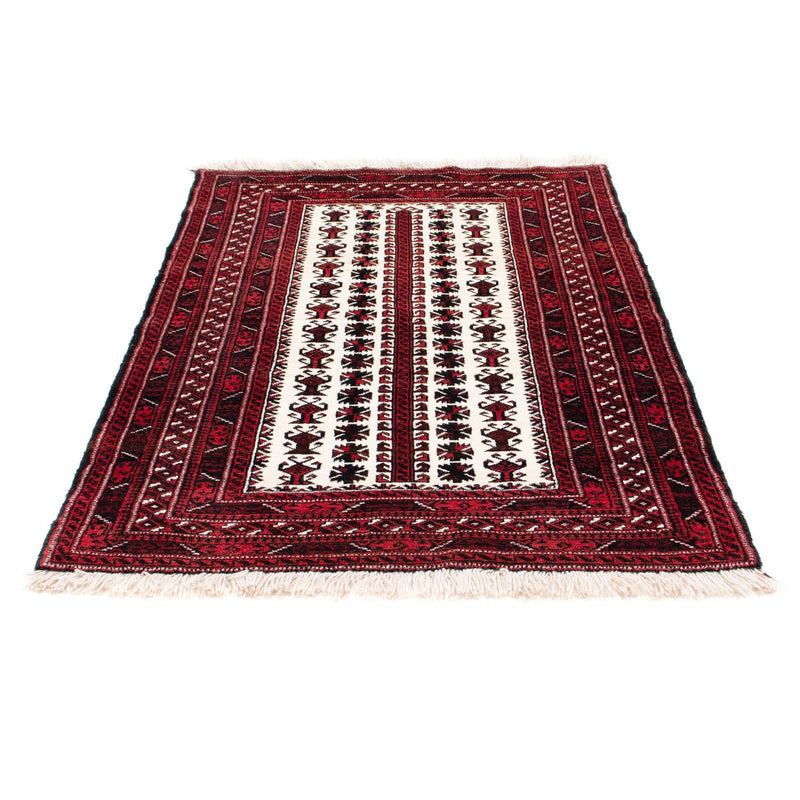 Alfombra Belutsch - 142 x 102 cm - rojo oscuro