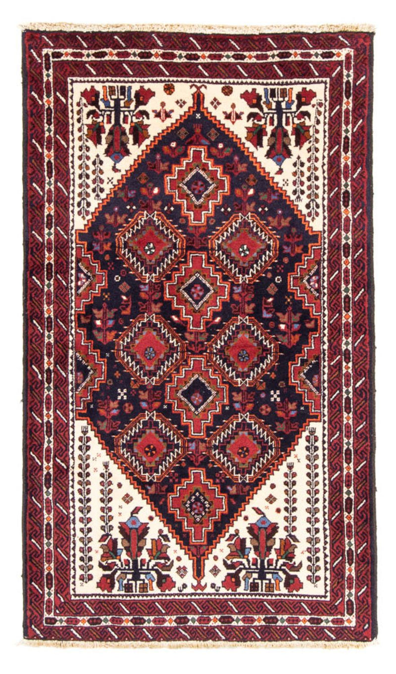 Alfombra de pasillo Alfombra Belutsch - 185 x 103 cm - azul oscuro