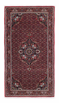 Alfombra de pasillo Alfombra persa - Bidjar - 195 x 98 cm - rojo