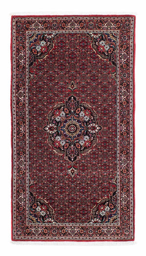 Alfombra de pasillo Alfombra persa - Bidjar - 195 x 98 cm - rojo
