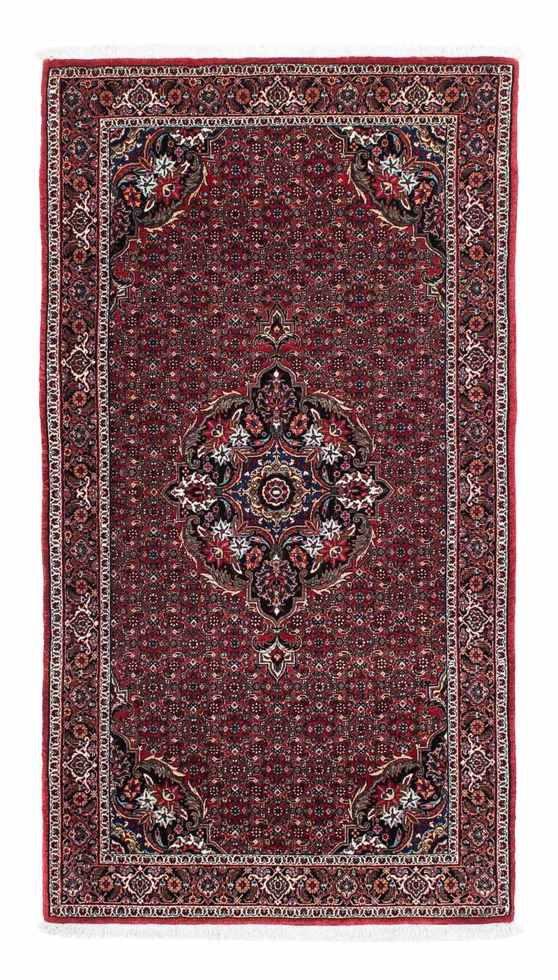 Alfombra de pasillo Alfombra persa - Bidjar - 195 x 98 cm - rojo