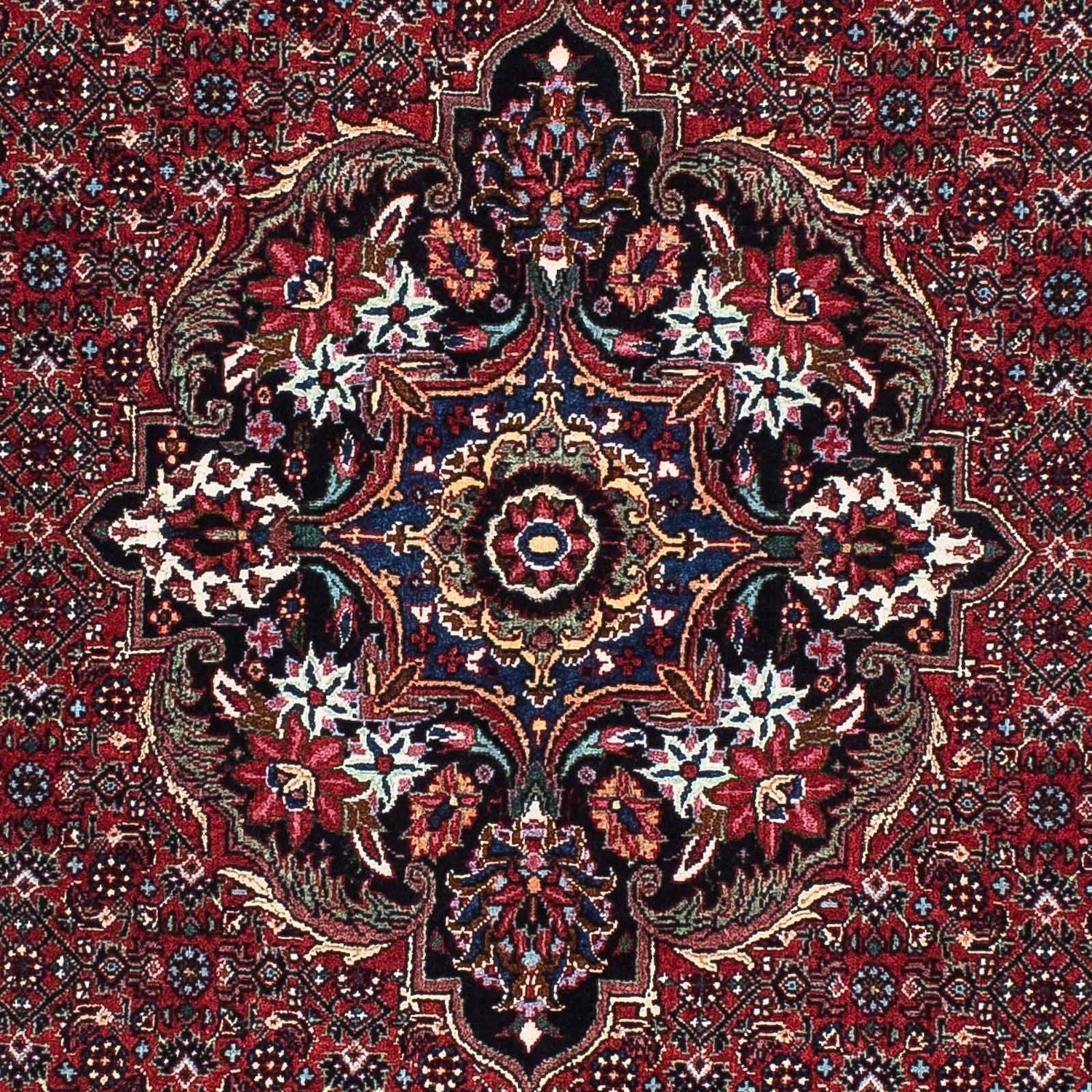 Alfombra de pasillo Alfombra persa - Bidjar - 195 x 98 cm - rojo