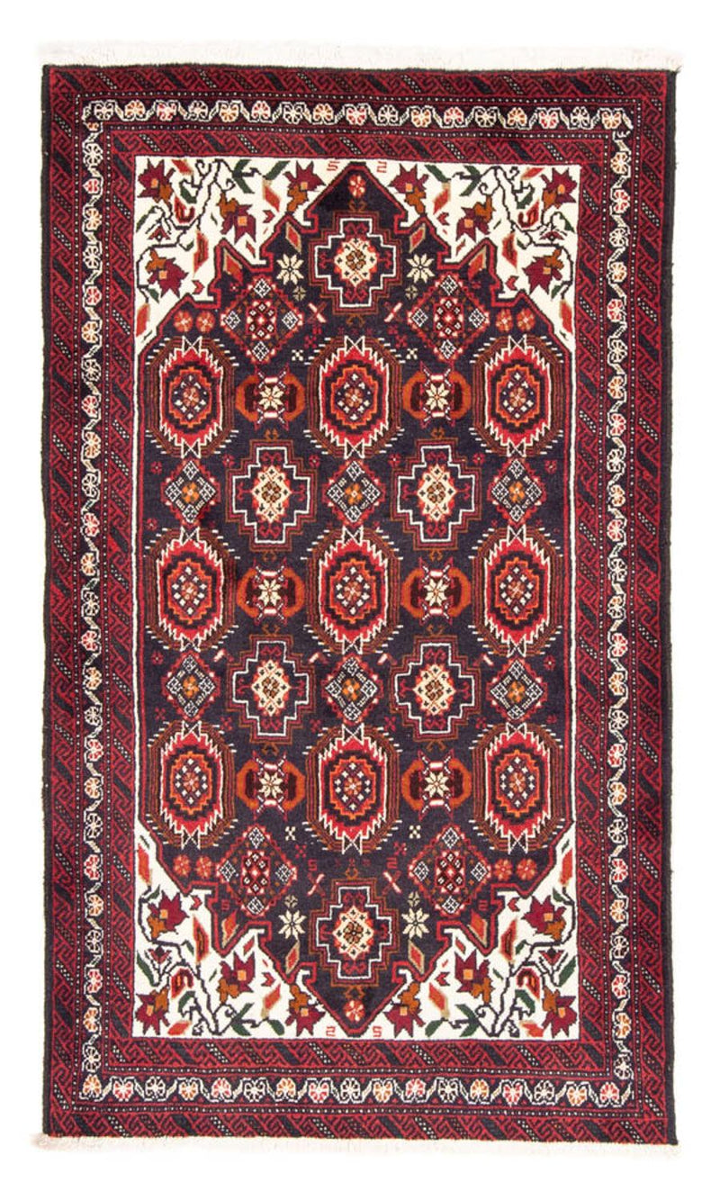 Alfombra de pasillo Alfombra Belutsch - 196 x 110 cm - azul oscuro