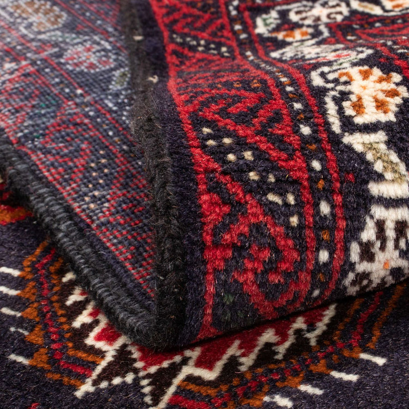 Alfombra de pasillo Alfombra Belutsch - 196 x 110 cm - azul oscuro