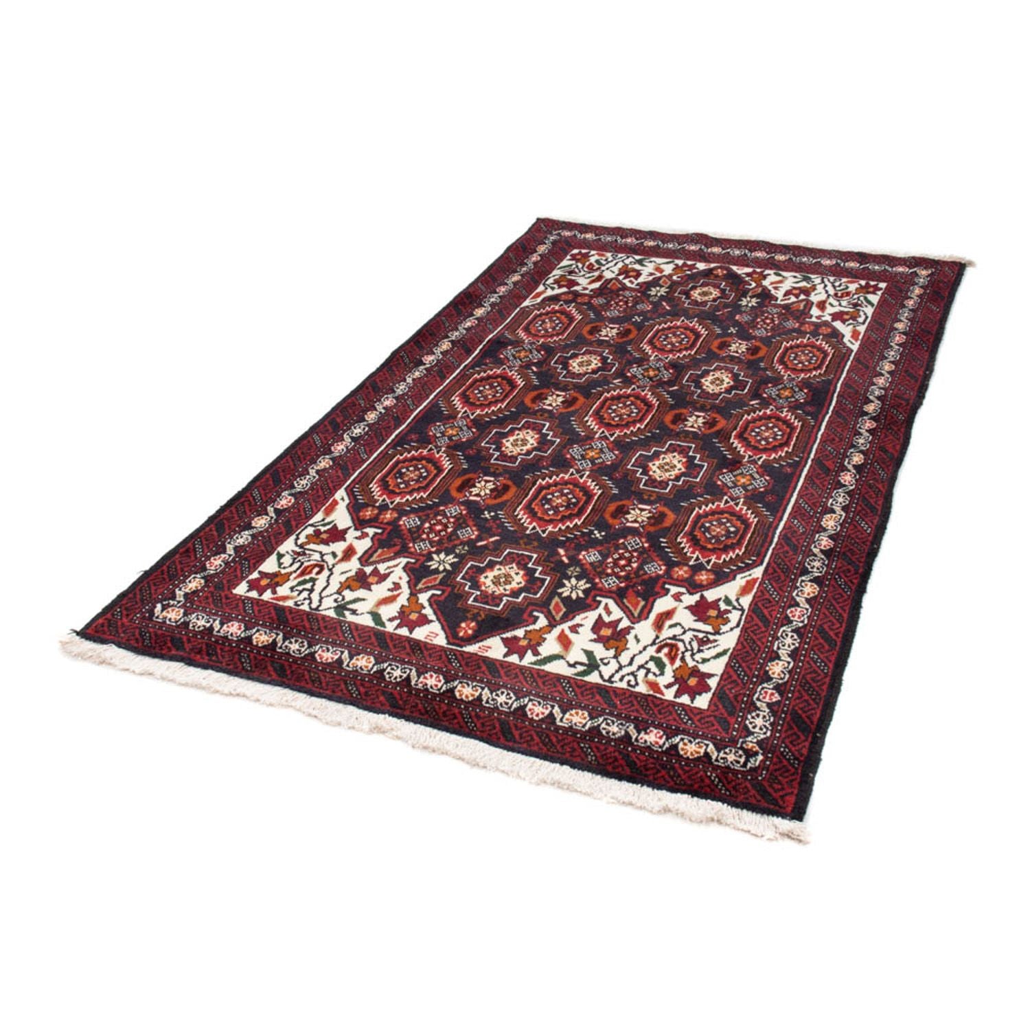 Alfombra de pasillo Alfombra Belutsch - 196 x 110 cm - azul oscuro