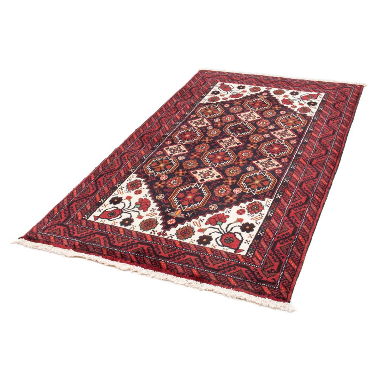 Alfombra de pasillo Alfombra Belutsch - 175 x 100 cm - rojo