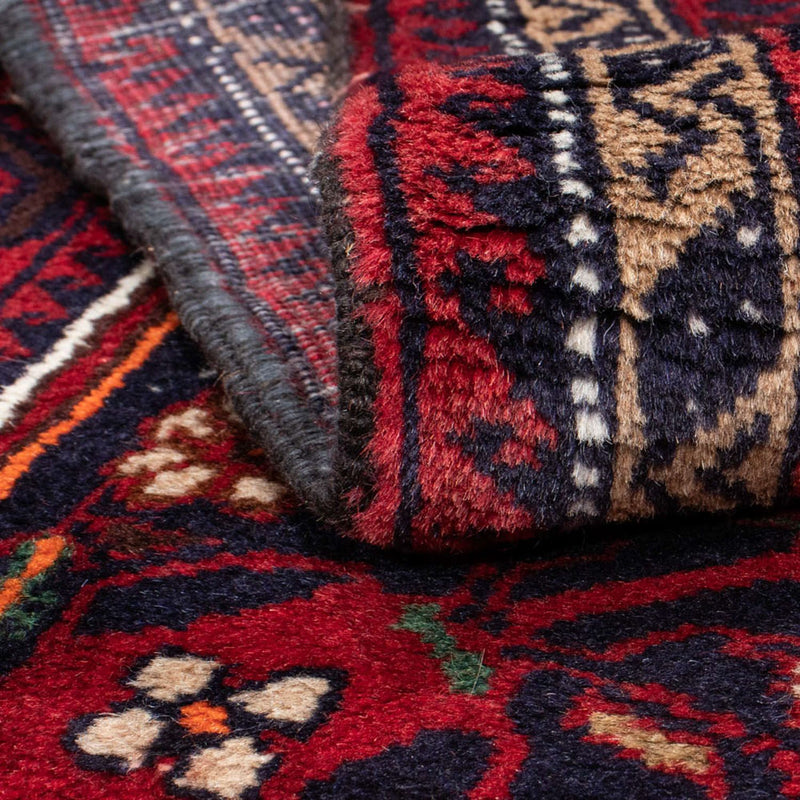 Alfombra de pasillo Alfombra Belutsch - 199 x 99 cm - rojo