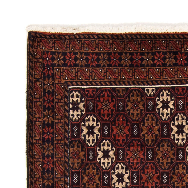 Alfombra de pasillo Alfombra Belutsch - 186 x 102 cm - rojo oscuro