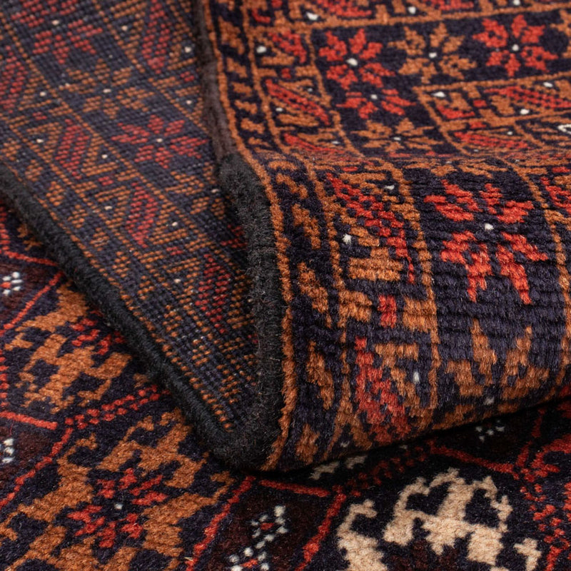 Alfombra de pasillo Alfombra Belutsch - 186 x 102 cm - rojo oscuro