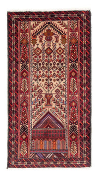 Alfombra de pasillo Alfombra Belutsch - 195 x 99 cm - multicolor