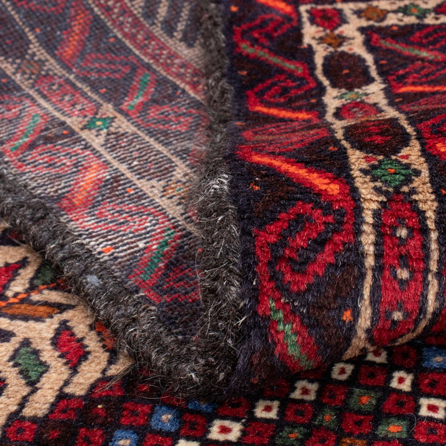 Alfombra de pasillo Alfombra Belutsch - 195 x 99 cm - multicolor