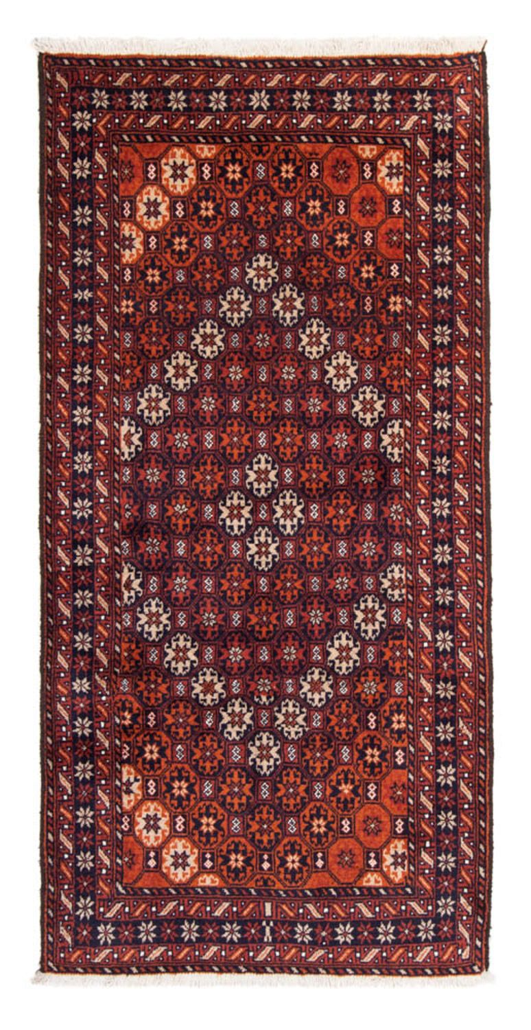 Alfombra de pasillo Alfombra Belutsch - 217 x 110 cm - óxido