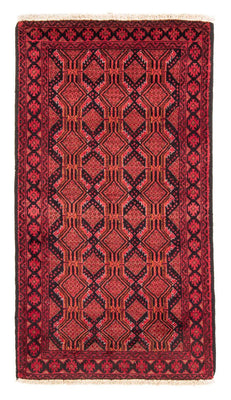 Alfombra de pasillo Alfombra Belutsch - 195 x 104 cm - rojo