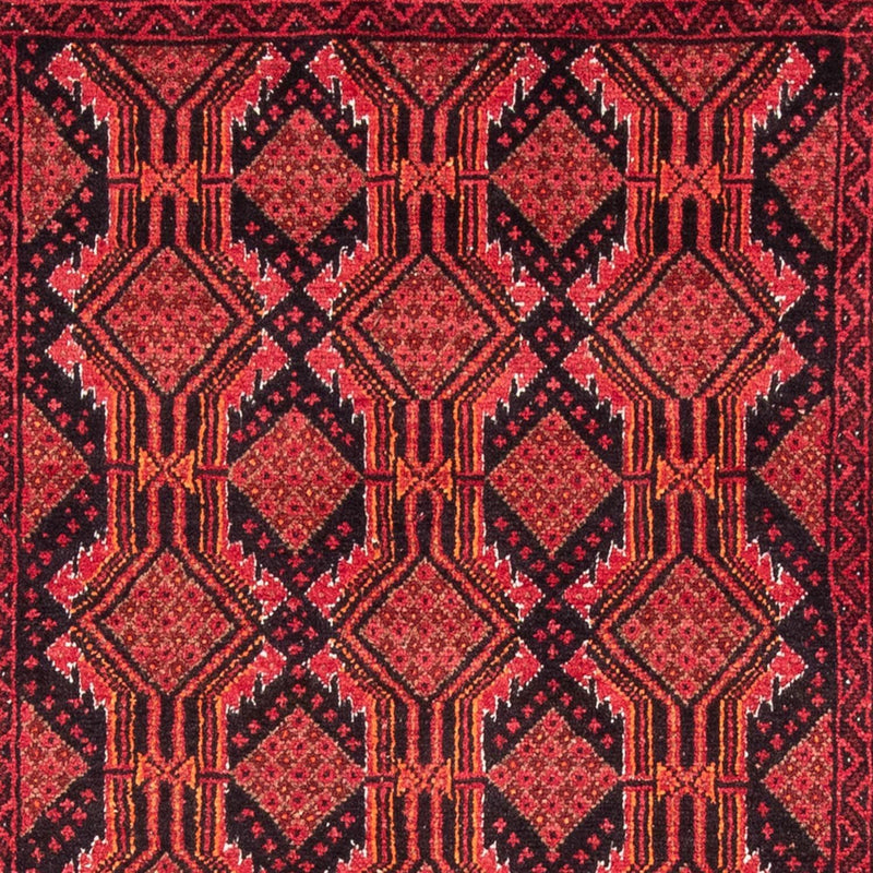 Alfombra de pasillo Alfombra Belutsch - 195 x 104 cm - rojo