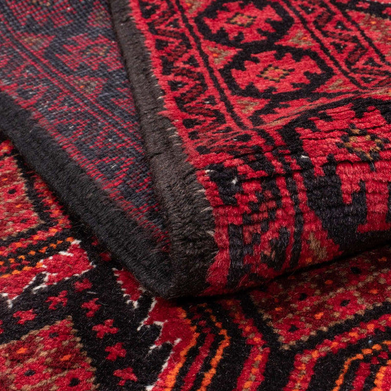 Alfombra de pasillo Alfombra Belutsch - 195 x 104 cm - rojo