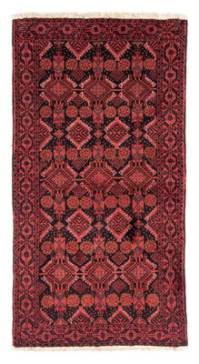 Alfombra de pasillo Alfombra Belutsch - 187 x 99 cm - rojo