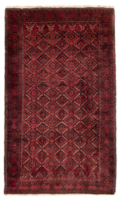 Alfombra de pasillo Alfombra Belutsch - 230 x 125 cm - rojo