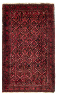 Alfombra de pasillo Alfombra Belutsch - 230 x 125 cm - rojo