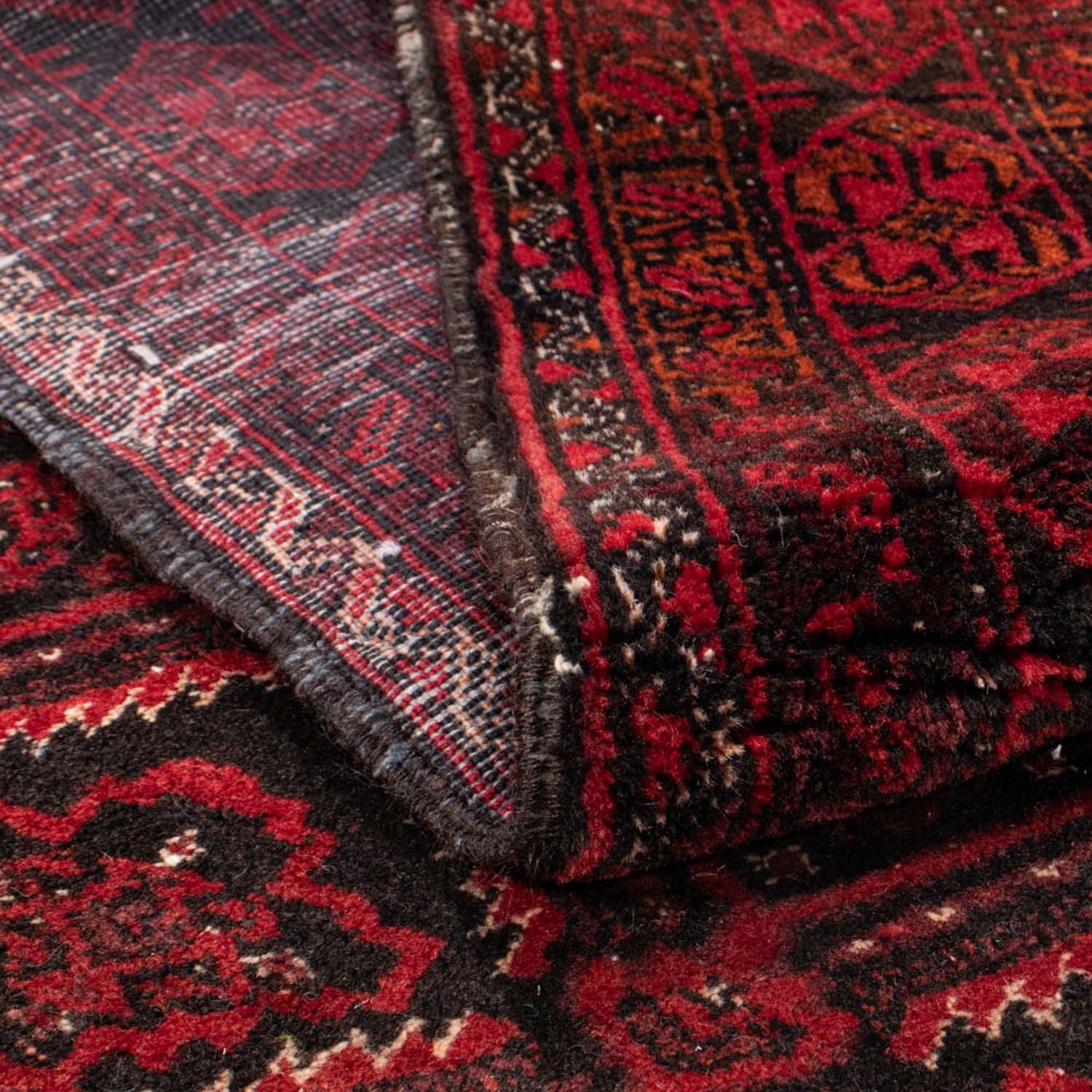 Alfombra de pasillo Alfombra Belutsch - 230 x 125 cm - rojo