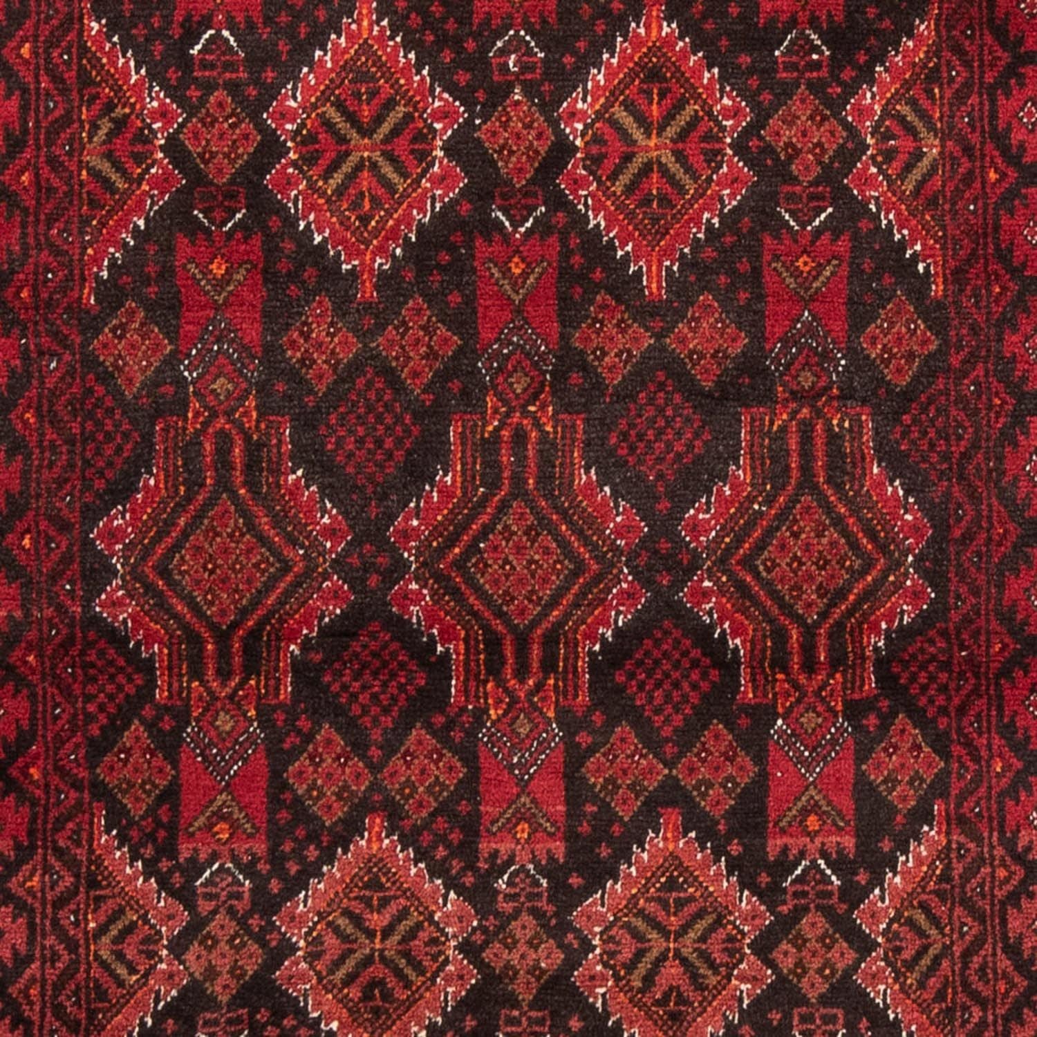 Alfombra de pasillo Alfombra Belutsch - 195 x 102 cm - rojo