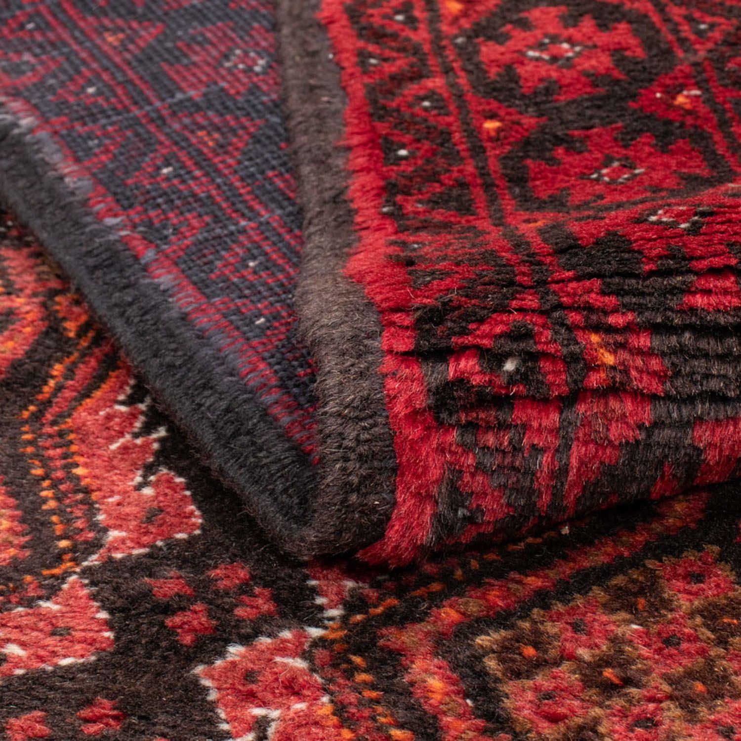 Alfombra de pasillo Alfombra Belutsch - 195 x 102 cm - rojo