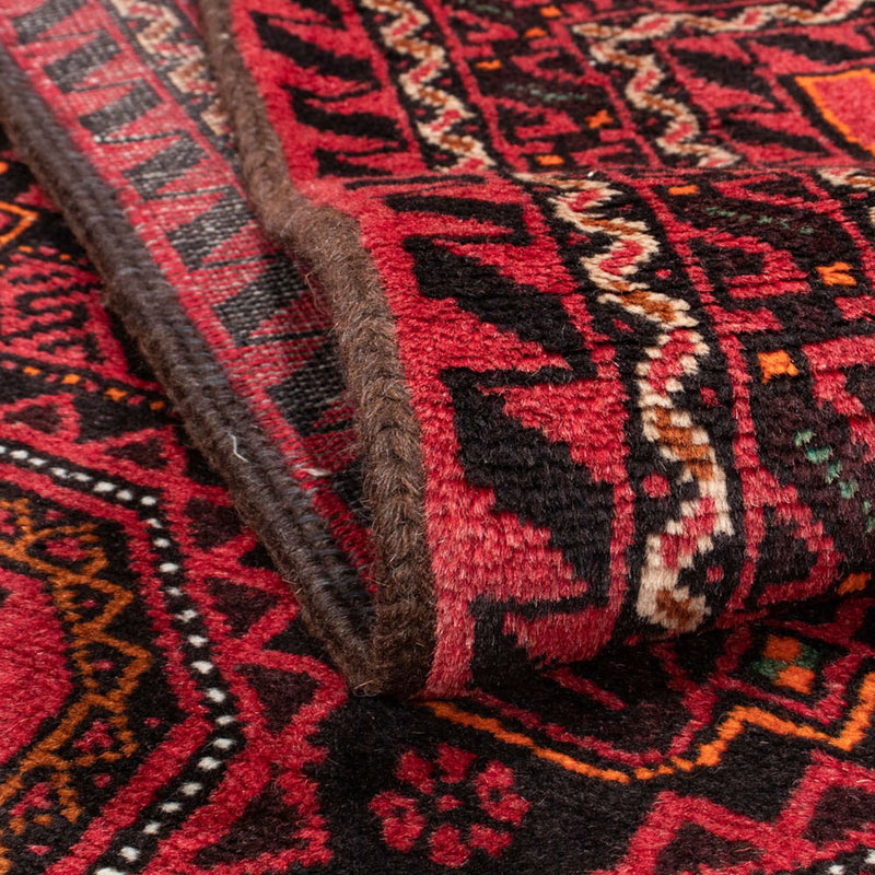 Alfombra de pasillo Alfombra Belutsch - 193 x 102 cm - rojo oscuro