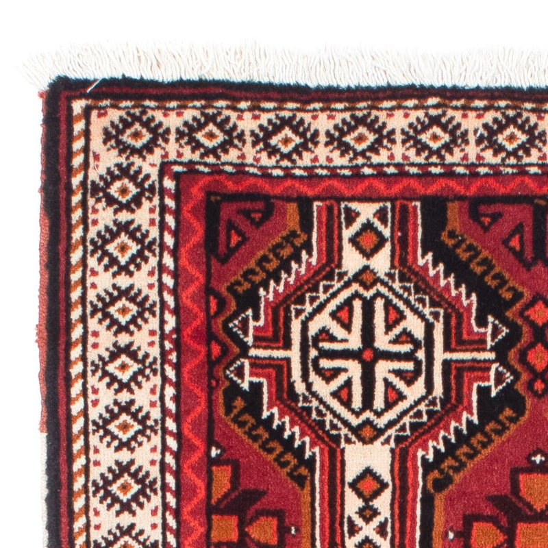 Alfombra de pasillo Alfombra Belutsch - 164 x 76 cm - rojo oscuro
