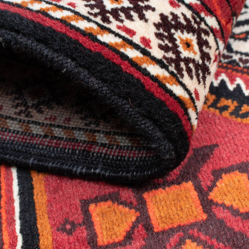 Alfombra de pasillo Alfombra Belutsch - 164 x 76 cm - rojo oscuro