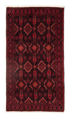 Alfombra de pasillo Alfombra Belutsch - 182 x 102 cm - rojo oscuro
