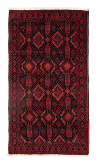 Alfombra de pasillo Alfombra Belutsch - 182 x 102 cm - rojo oscuro