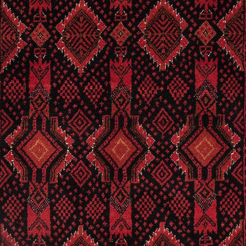 Alfombra de pasillo Alfombra Belutsch - 182 x 102 cm - rojo oscuro