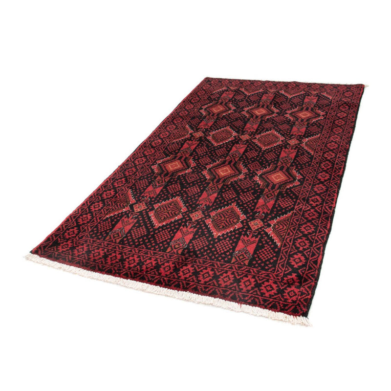 Alfombra de pasillo Alfombra Belutsch - 182 x 102 cm - rojo oscuro
