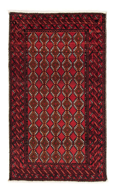 Alfombra de pasillo Alfombra Belutsch - 186 x 104 cm - rojo
